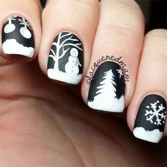 50 Gorgeous Snowman Christmas Nails To Inspire You