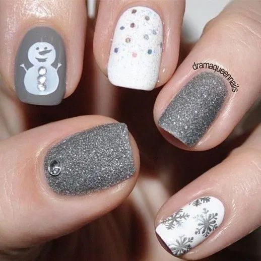 50 Gorgeous Snowman Christmas Nails To Inspire You