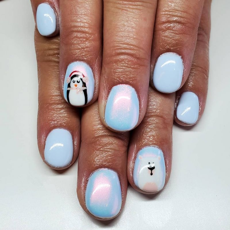 50 Cute Penguin Nails for Winter