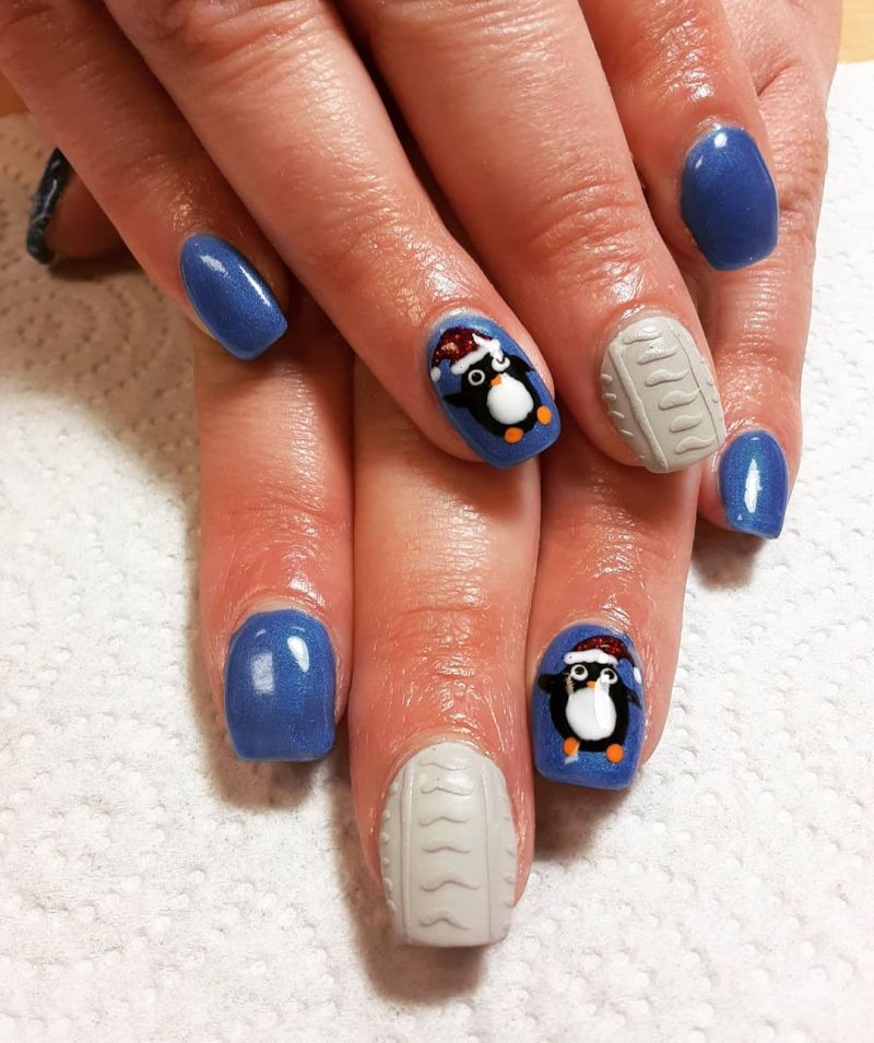 50 Cute Penguin Nails for Winter