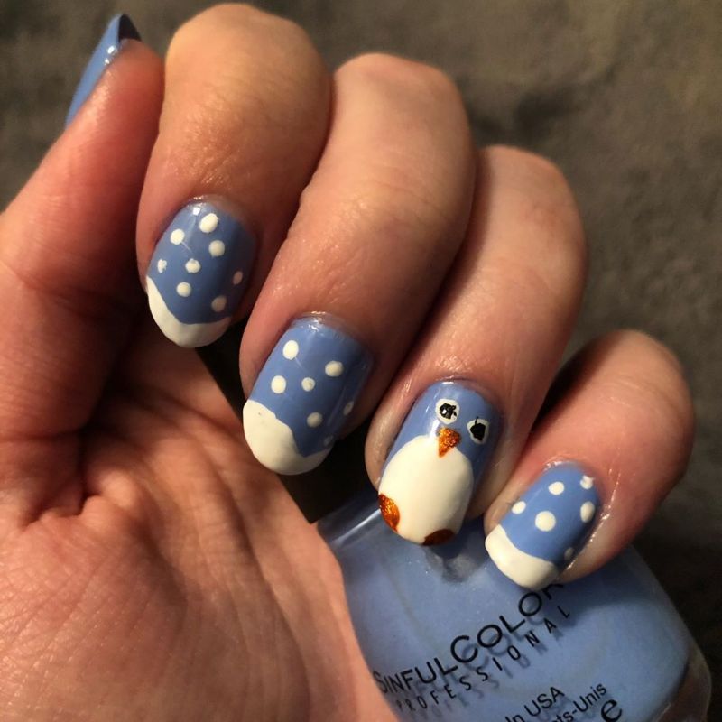 50 Cute Penguin Nails for Winter