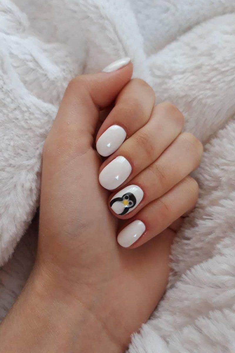 50 Cute Penguin Nails for Winter