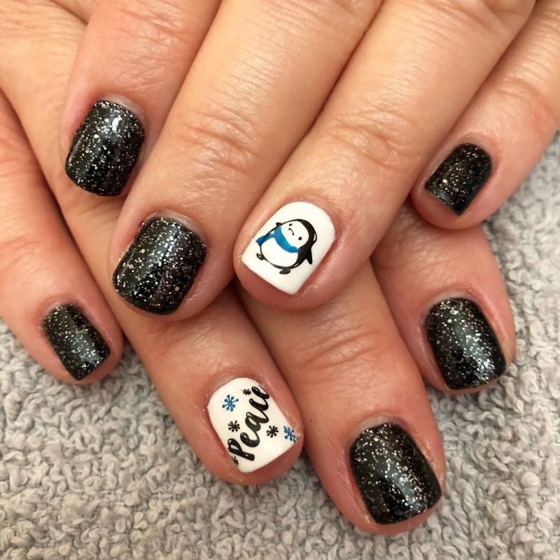 50 Cute Penguin Nails for Winter