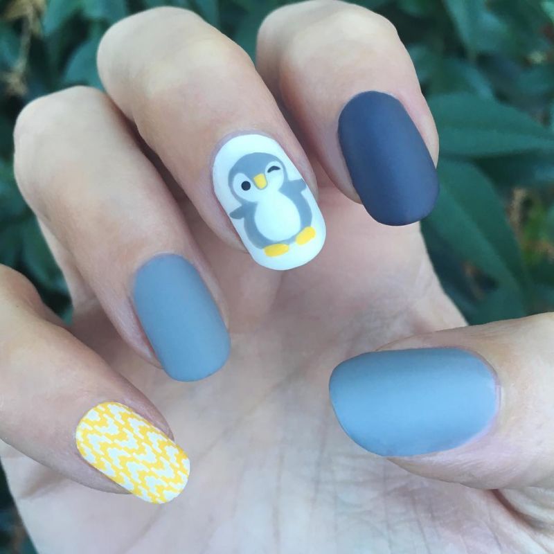 50 Cute Penguin Nails for Winter