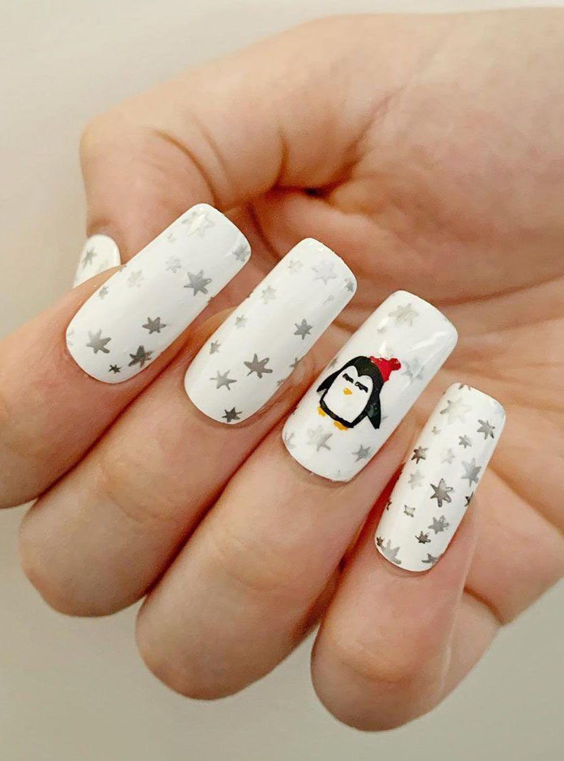 50 Cute Penguin Nails for Winter