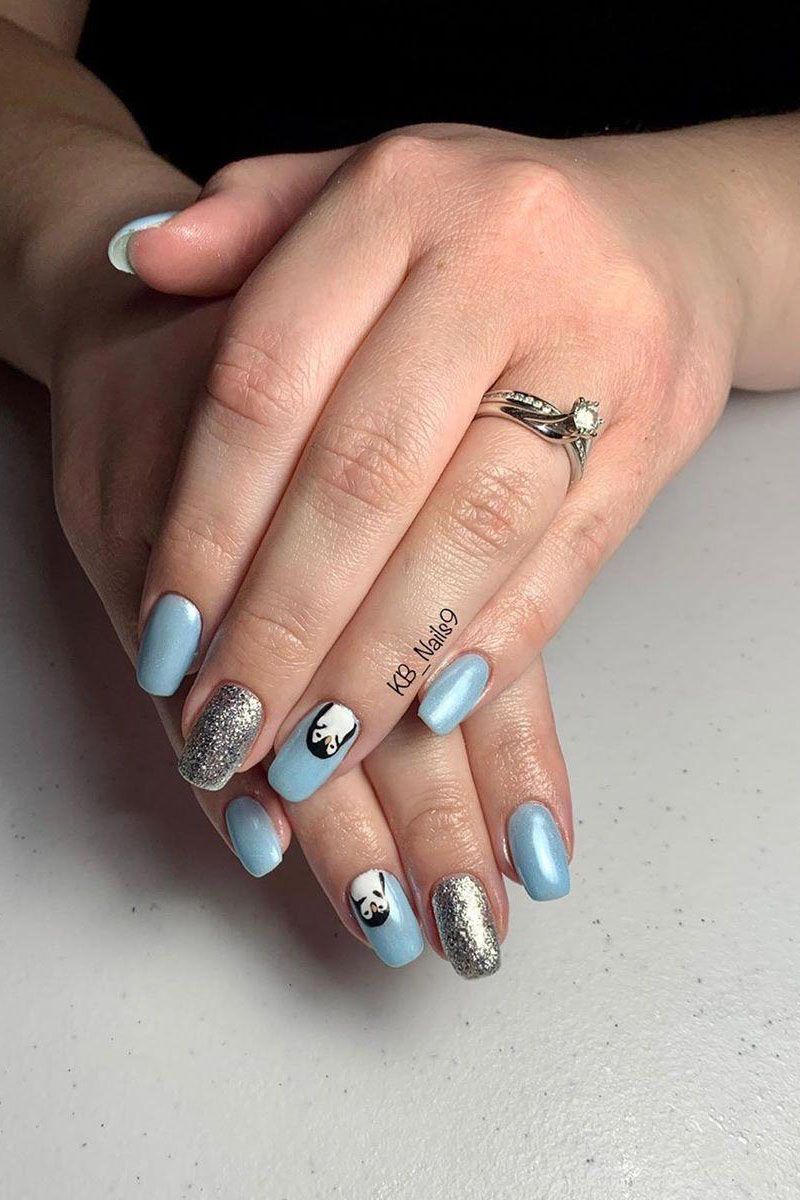 50 Cute Penguin Nails for Winter