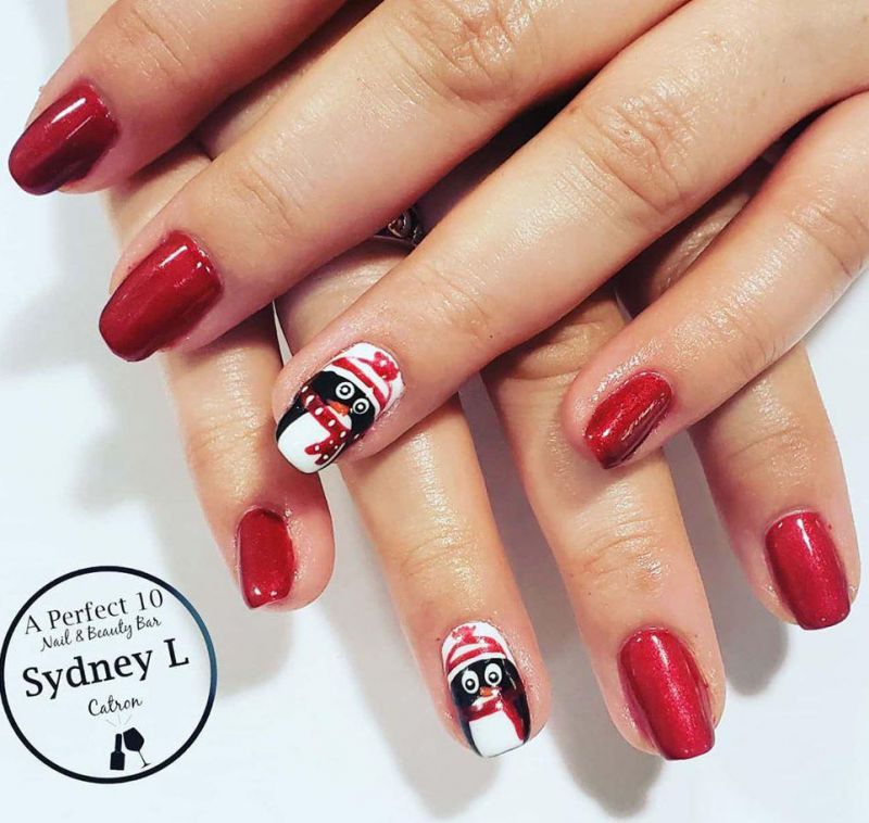 50 Cute Penguin Nails for Winter