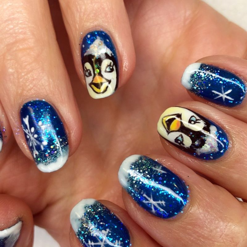 50 Cute Penguin Nails for Winter