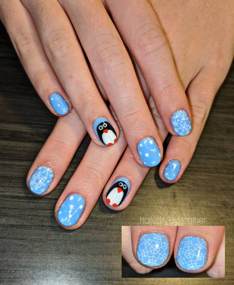 50 Cute Penguin Nails for Winter