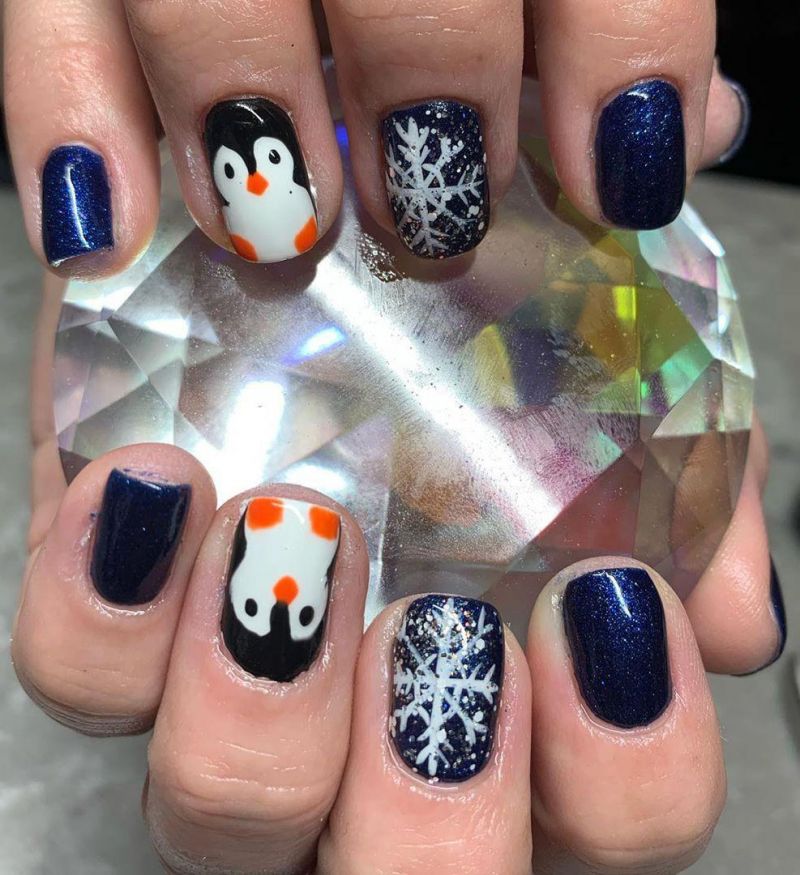 50 Cute Penguin Nails for Winter