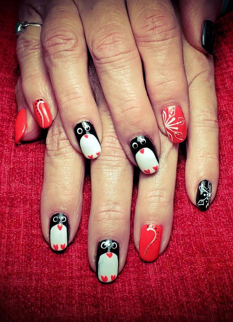 50 Cute Penguin Nails for Winter