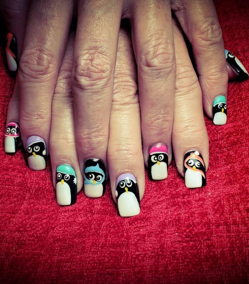 50 Cute Penguin Nails for Winter