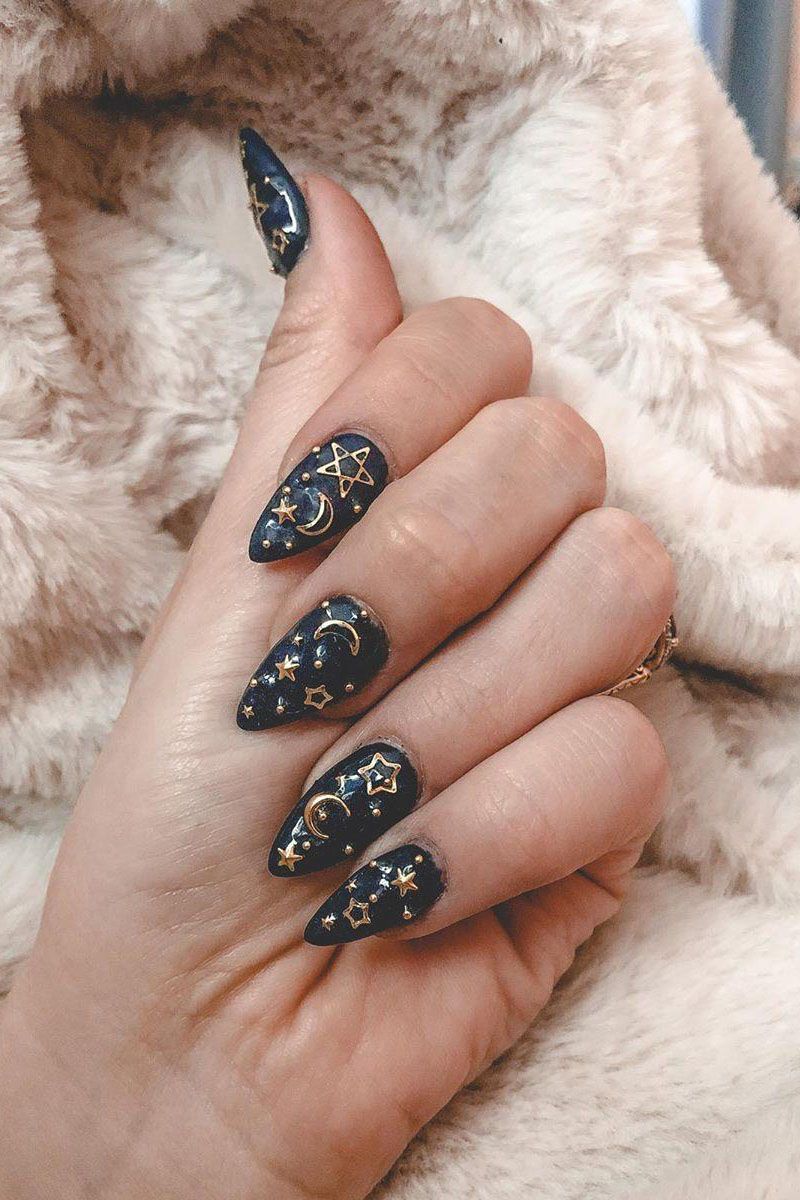 51 Trendy Moon Nail Art Designs You Need To Try