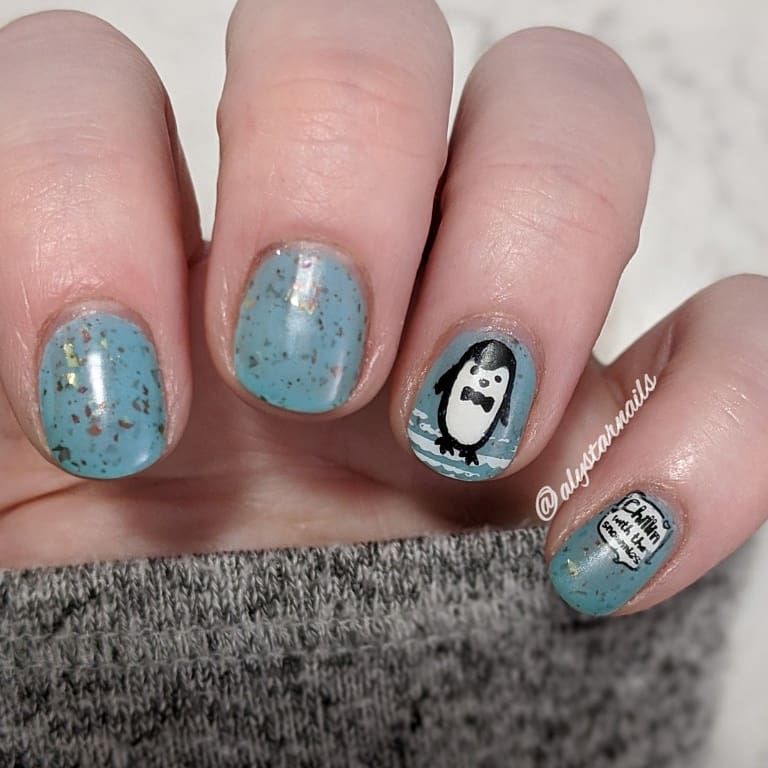 50 Cute Penguin Nails for Winter