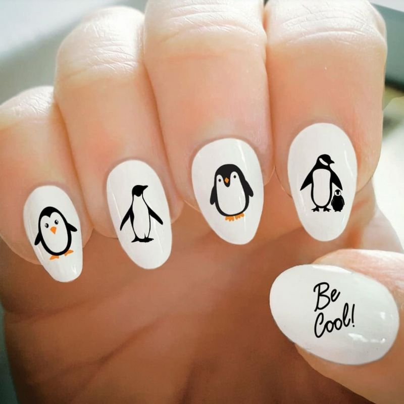 50 Cute Penguin Nails for Winter