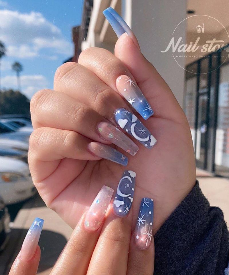 51 Trendy Moon Nail Art Designs You Need To Try