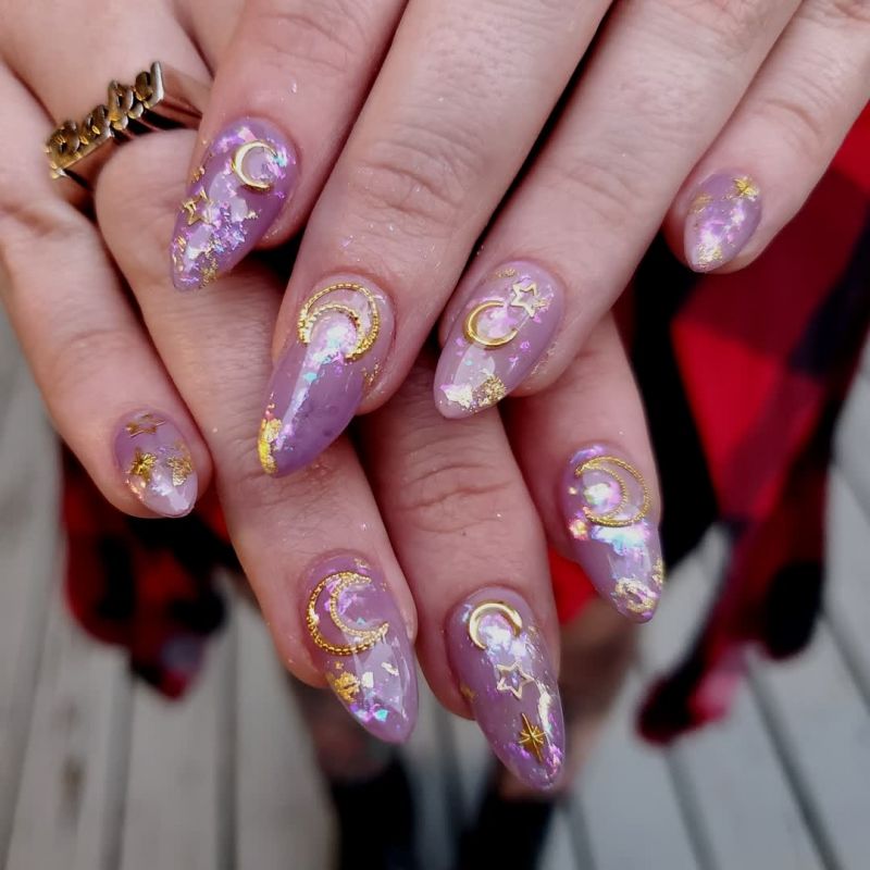 51 Trendy Moon Nail Art Designs You Need To Try