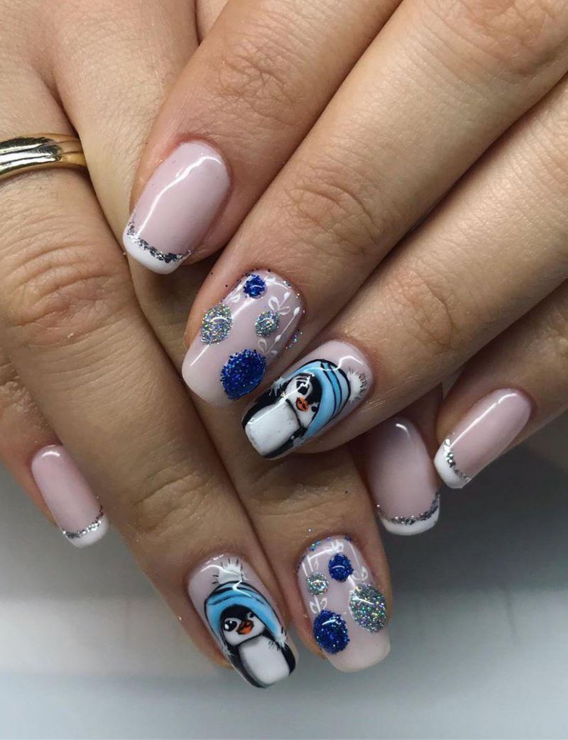 50 Cute Penguin Nails for Winter