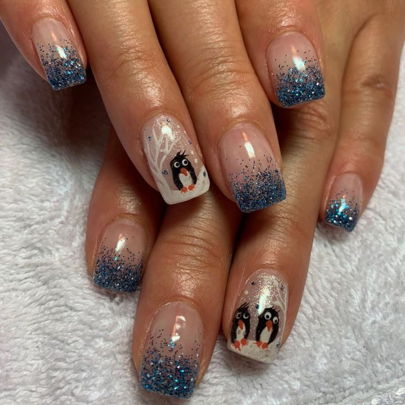 50 Cute Penguin Nails for Winter