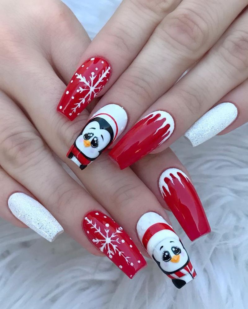 50 Cute Penguin Nails for Winter