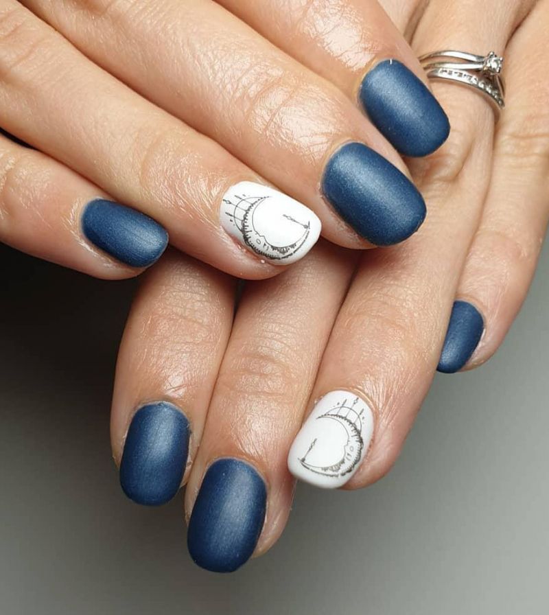 51 Trendy Moon Nail Art Designs You Need To Try