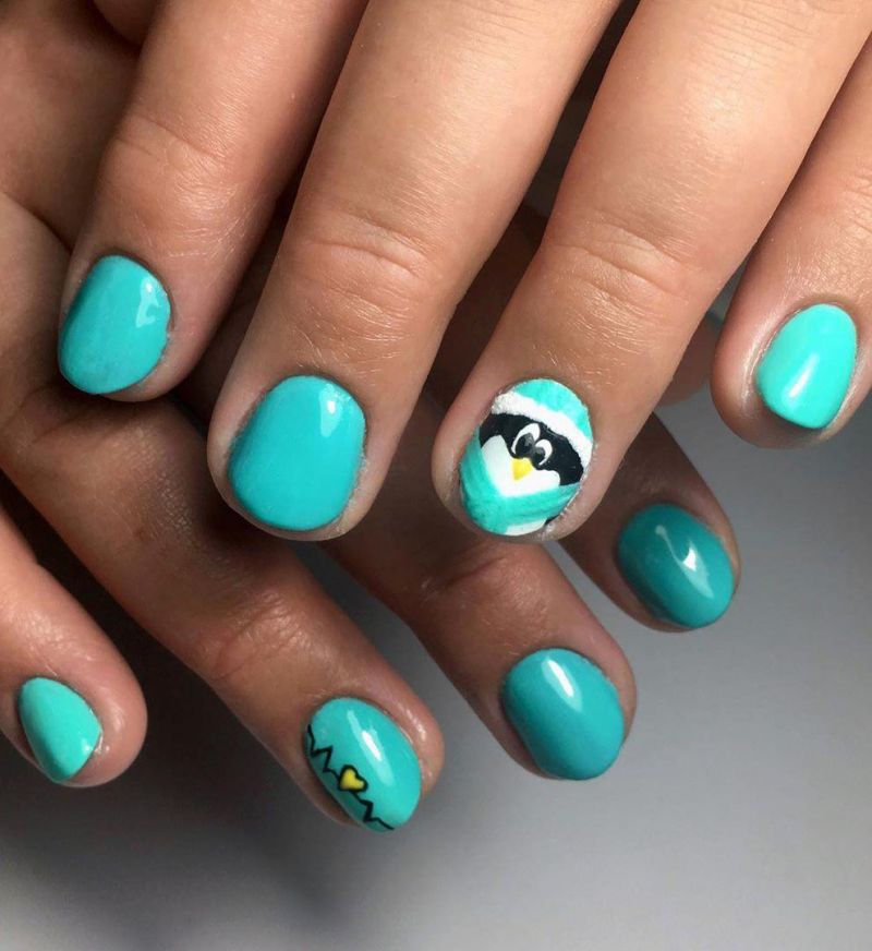 50 Cute Penguin Nails for Winter