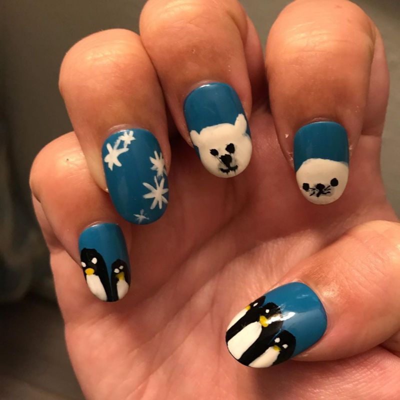 50 Cute Penguin Nails for Winter