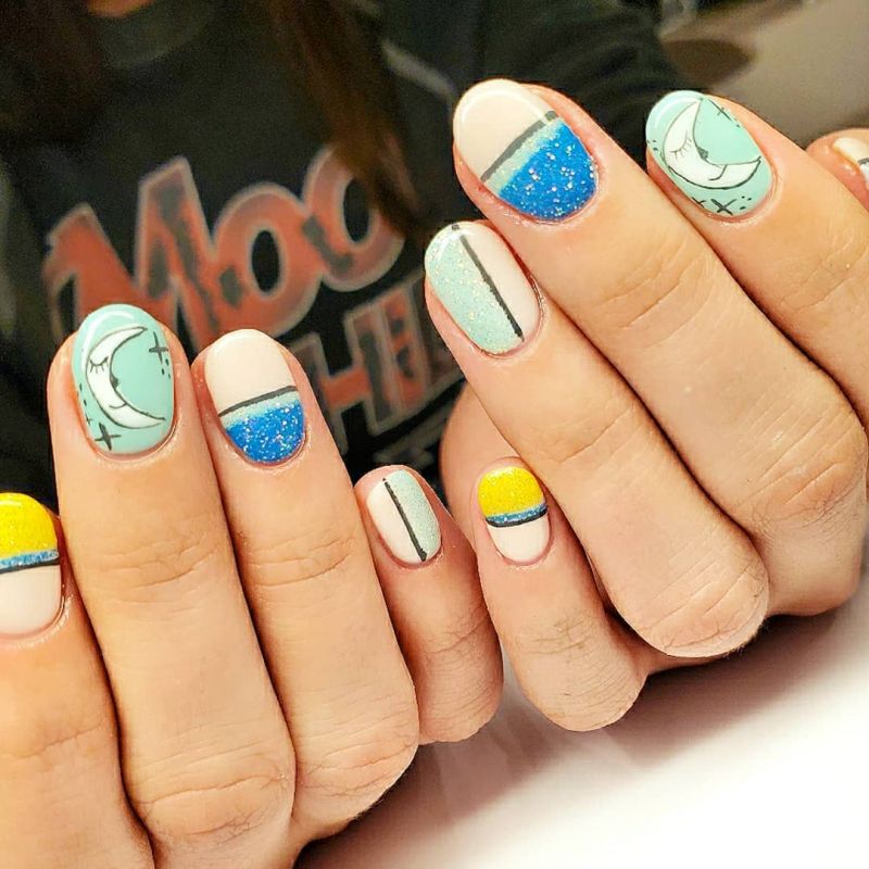 51 Trendy Moon Nail Art Designs You Need To Try