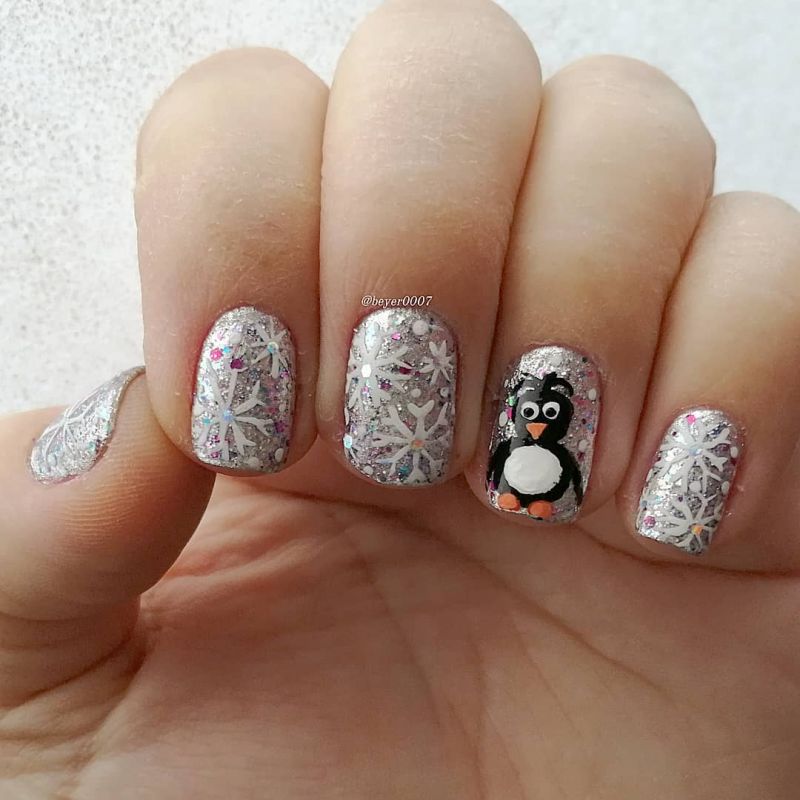 50 Cute Penguin Nails for Winter