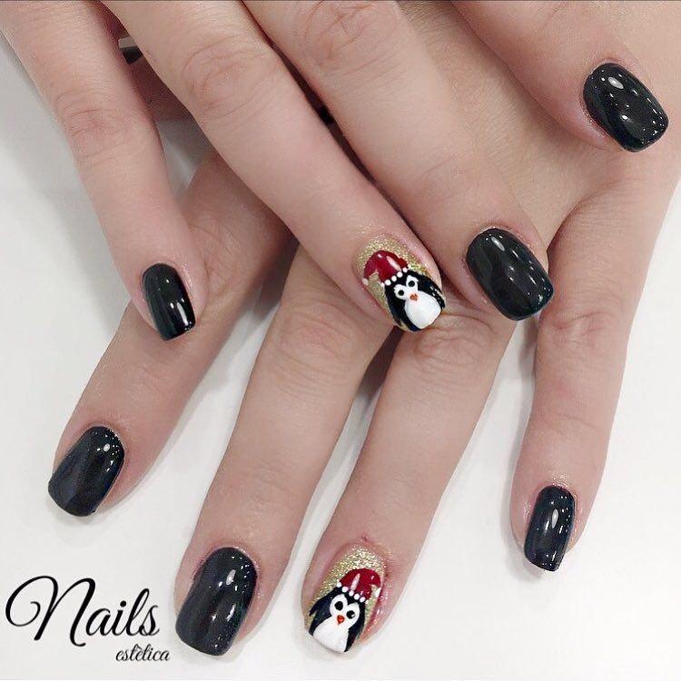 50 Cute Penguin Nails for Winter