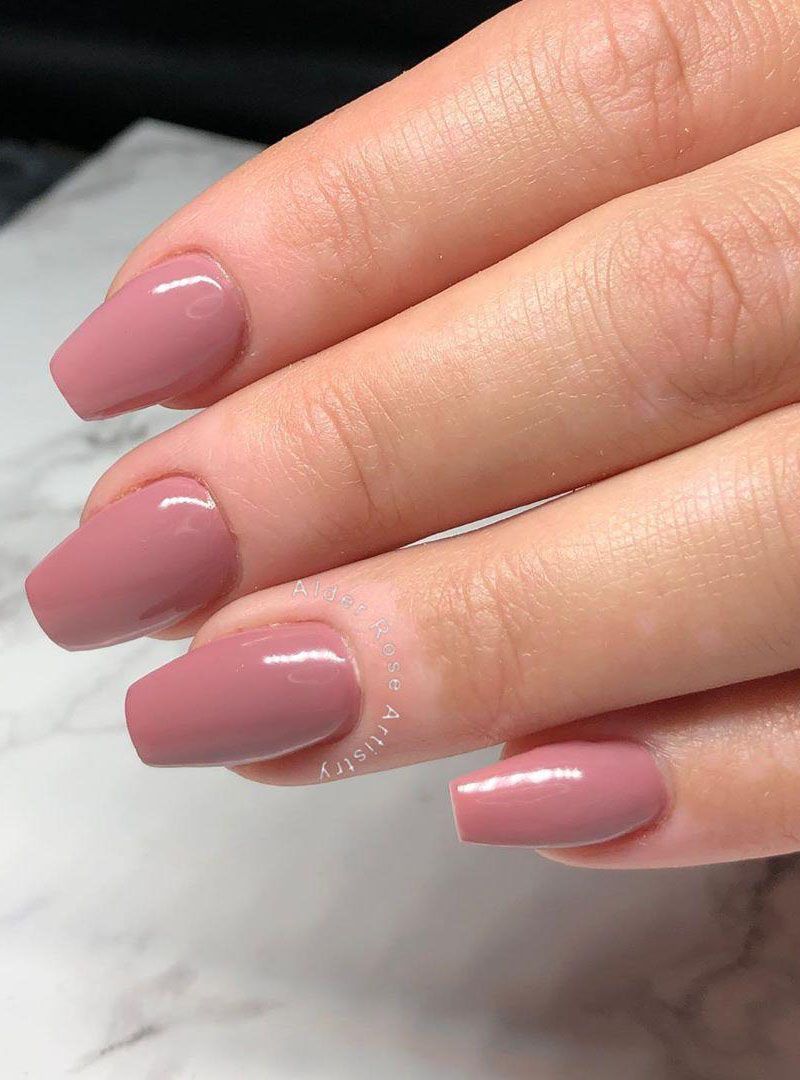 50 Classic Dusty Rose Nails to Fall In Love With