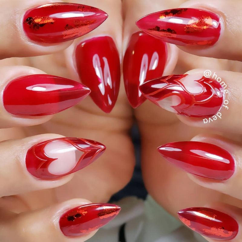 50 Gorgeous Valentine's Day Nail Art Designs Just For You 2022