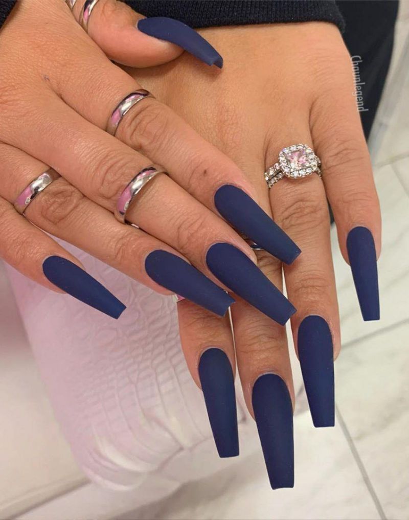 55 Gorgeous Matte Nail Art Designs for Spring You Must Try