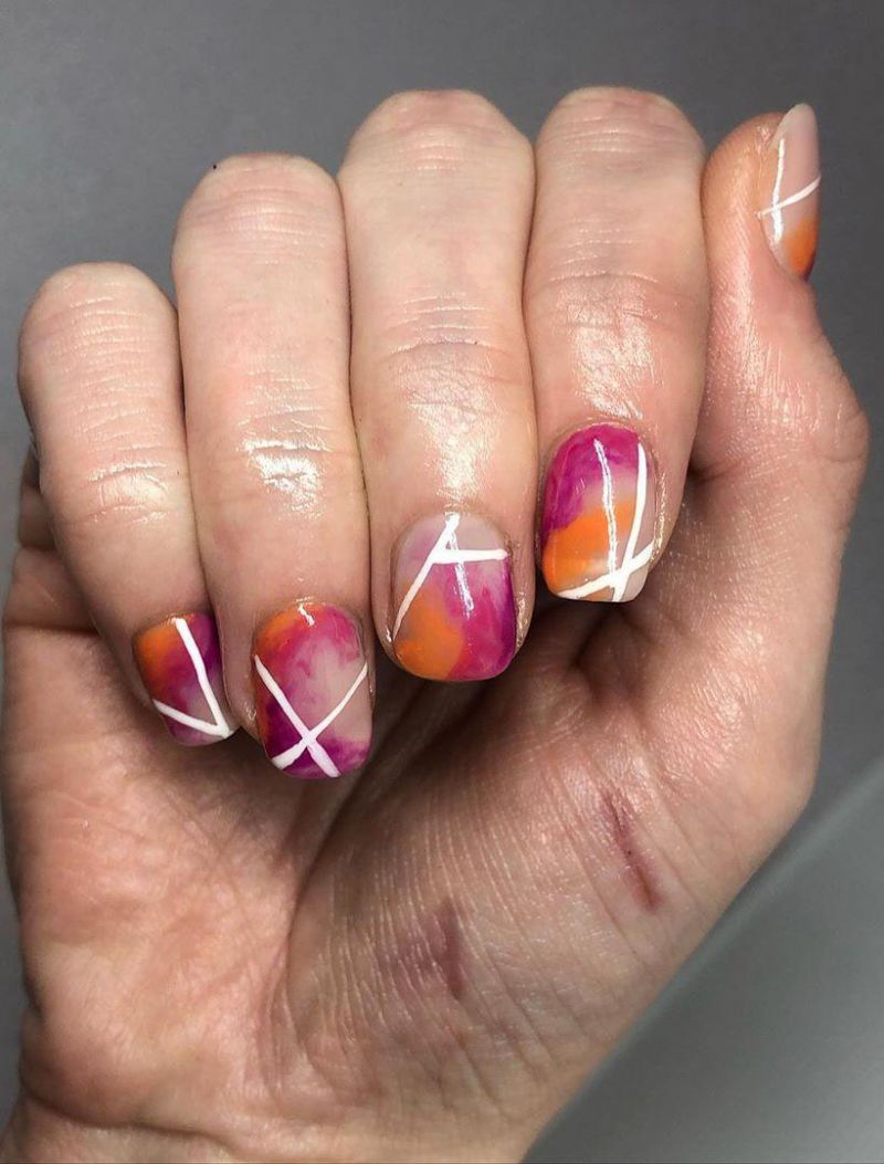 38 Pretty Watercolor Nail Art Designs You Will Love