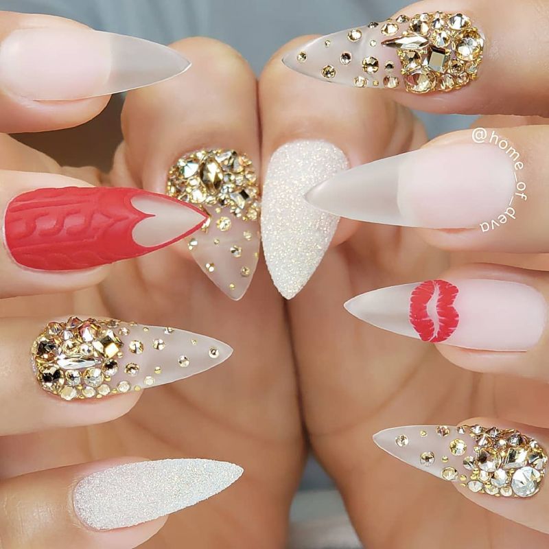 50 Gorgeous Valentine's Day Nail Art Designs Just For You 2022