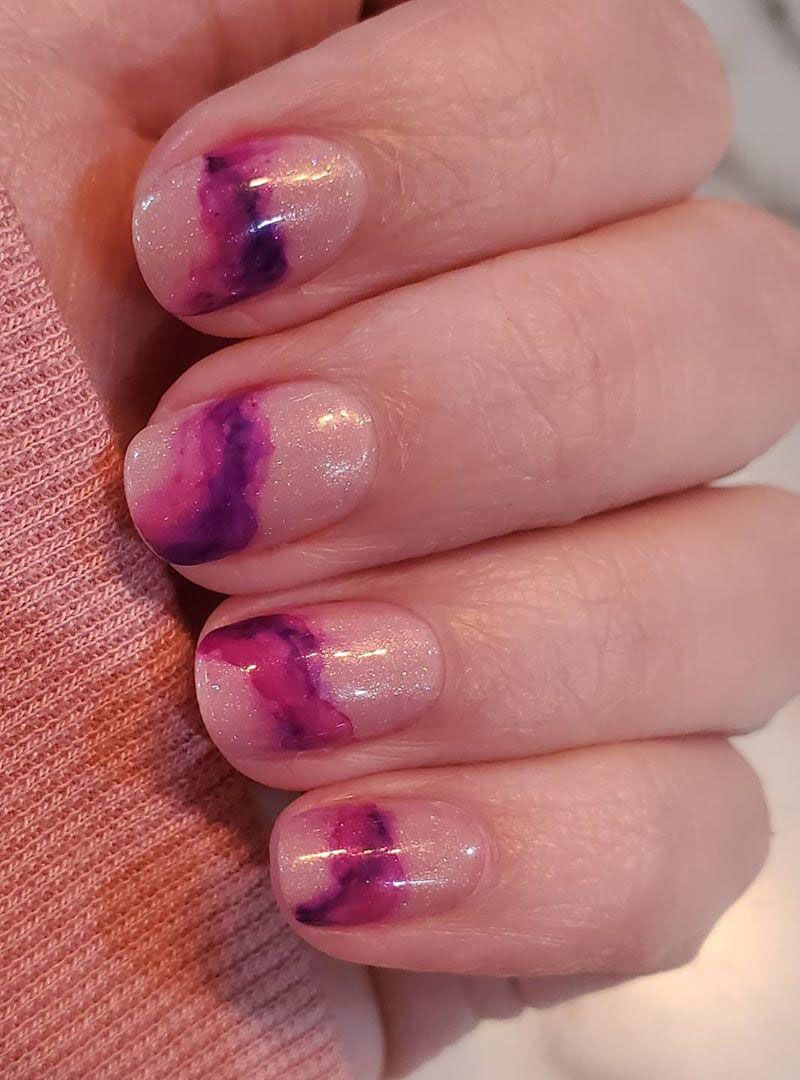 38 Pretty Watercolor Nail Art Designs You Will Love