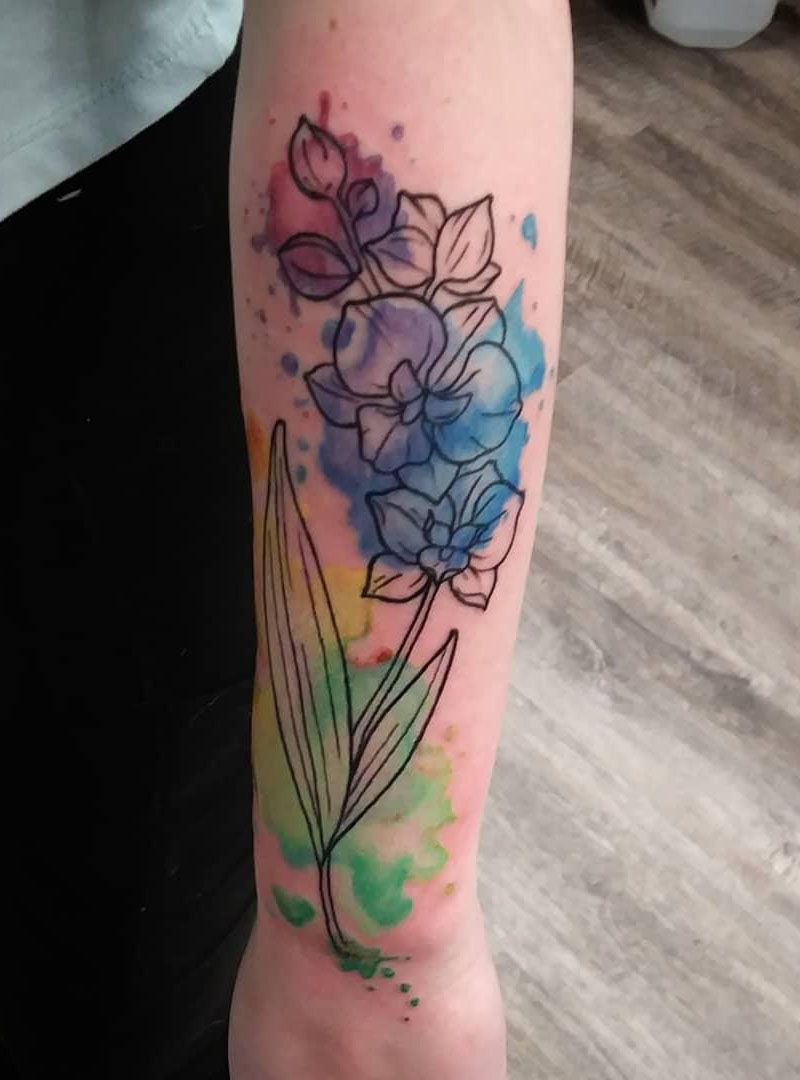 55 Pretty Watercolor Tattoos to Inspire You