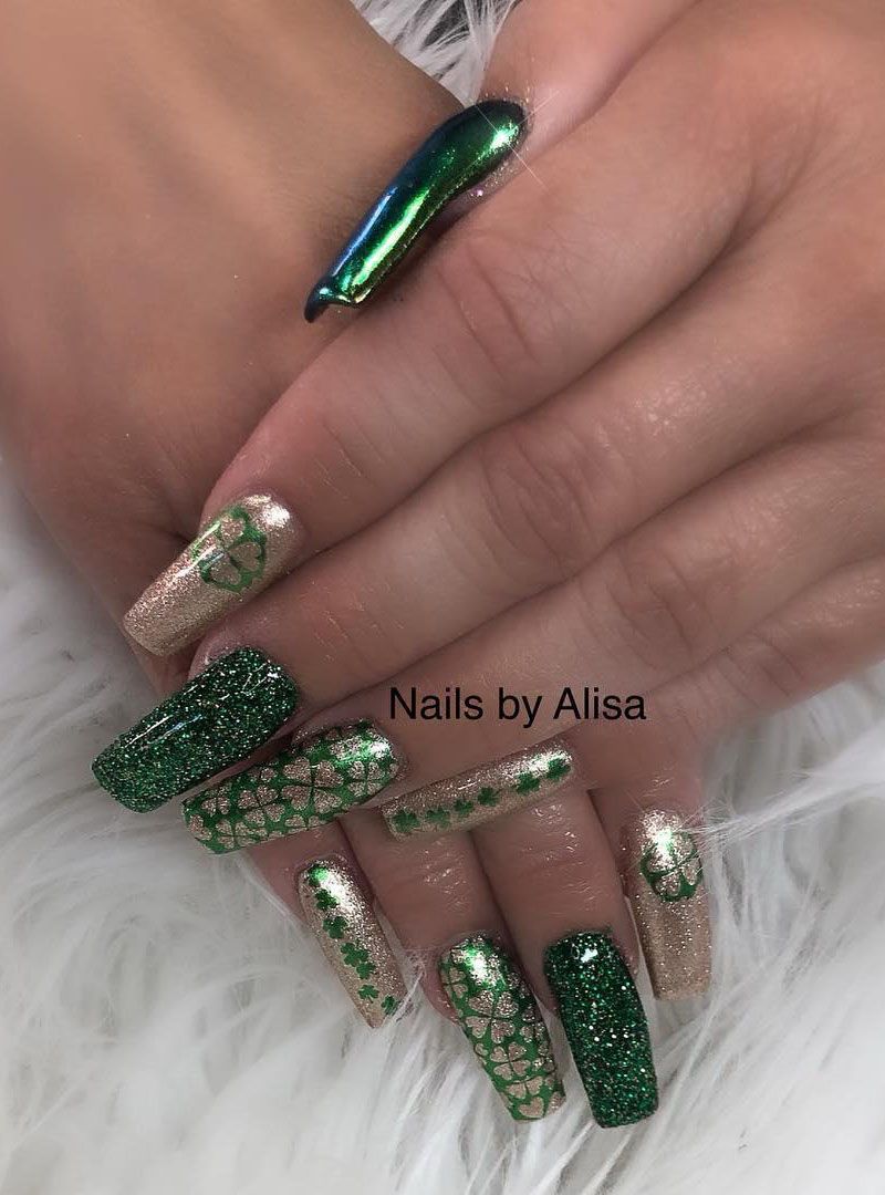 55 Pretty St. Patrick's Day Nails Make You Happy