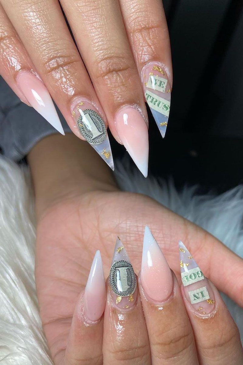 55 Gorgeous Money Nail Art Designs Make You Rich