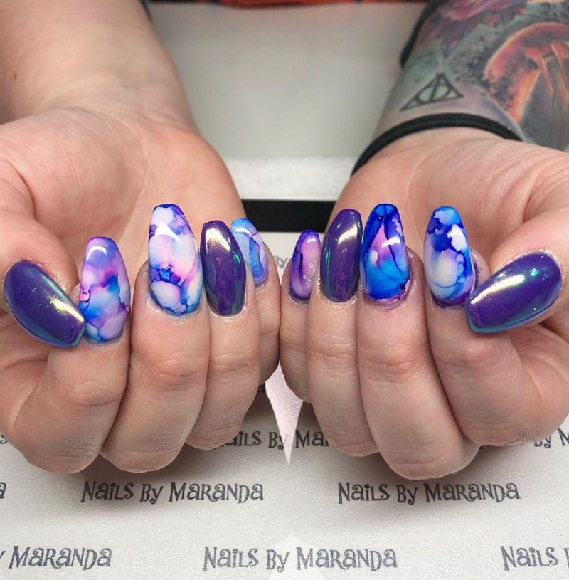 38 Pretty Watercolor Nail Art Designs You Will Love