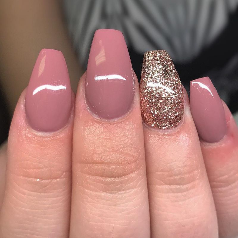 50 Classic Dusty Rose Nails to Fall In Love With