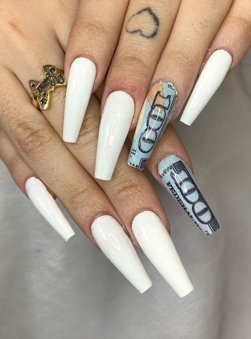 55 Gorgeous Money Nail Art Designs Make You Rich