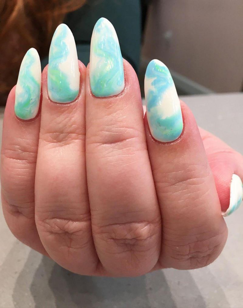 38 Pretty Watercolor Nail Art Designs You Will Love