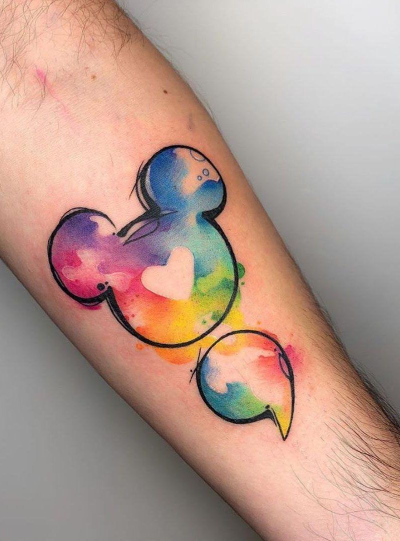 55 Pretty Watercolor Tattoos to Inspire You