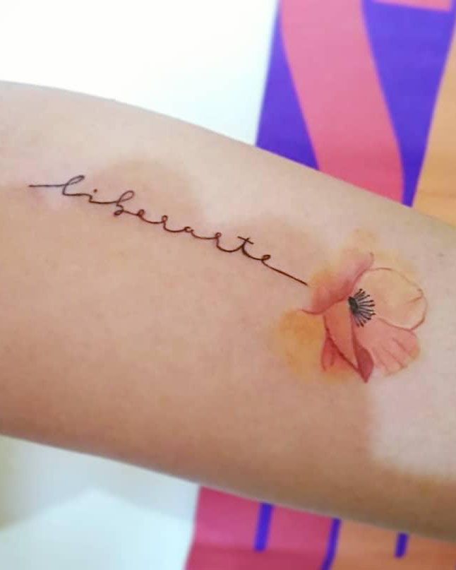 55 Pretty Watercolor Tattoos to Inspire You