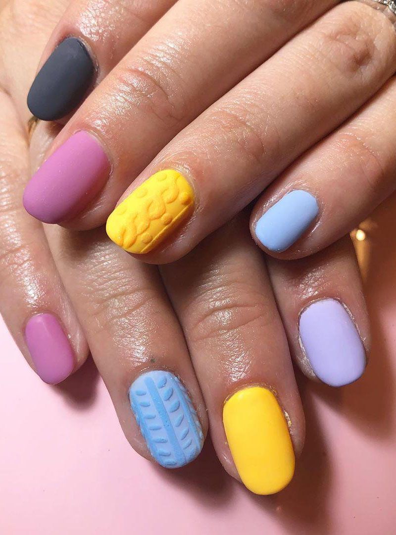 55 Gorgeous Matte Nail Art Designs for Spring You Must Try