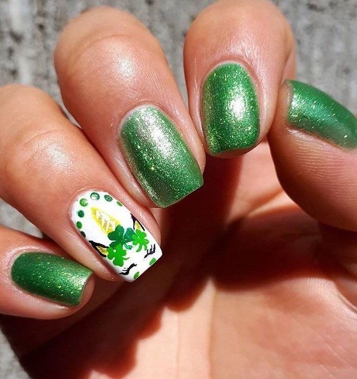 55 Pretty St. Patrick's Day Nails Make You Happy