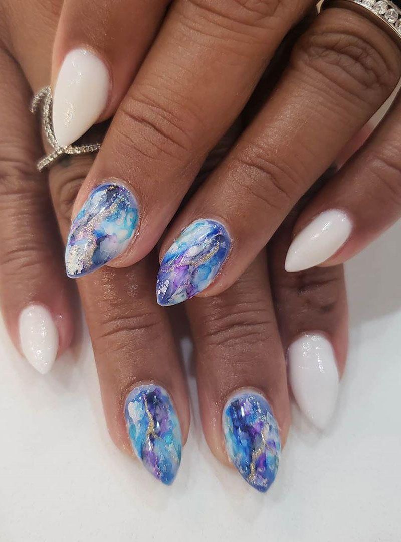 38 Pretty Watercolor Nail Art Designs You Will Love