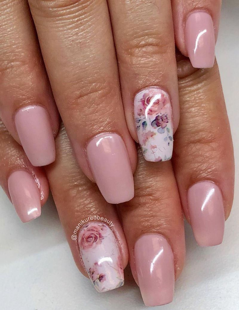 50 Classic Dusty Rose Nails to Fall In Love With