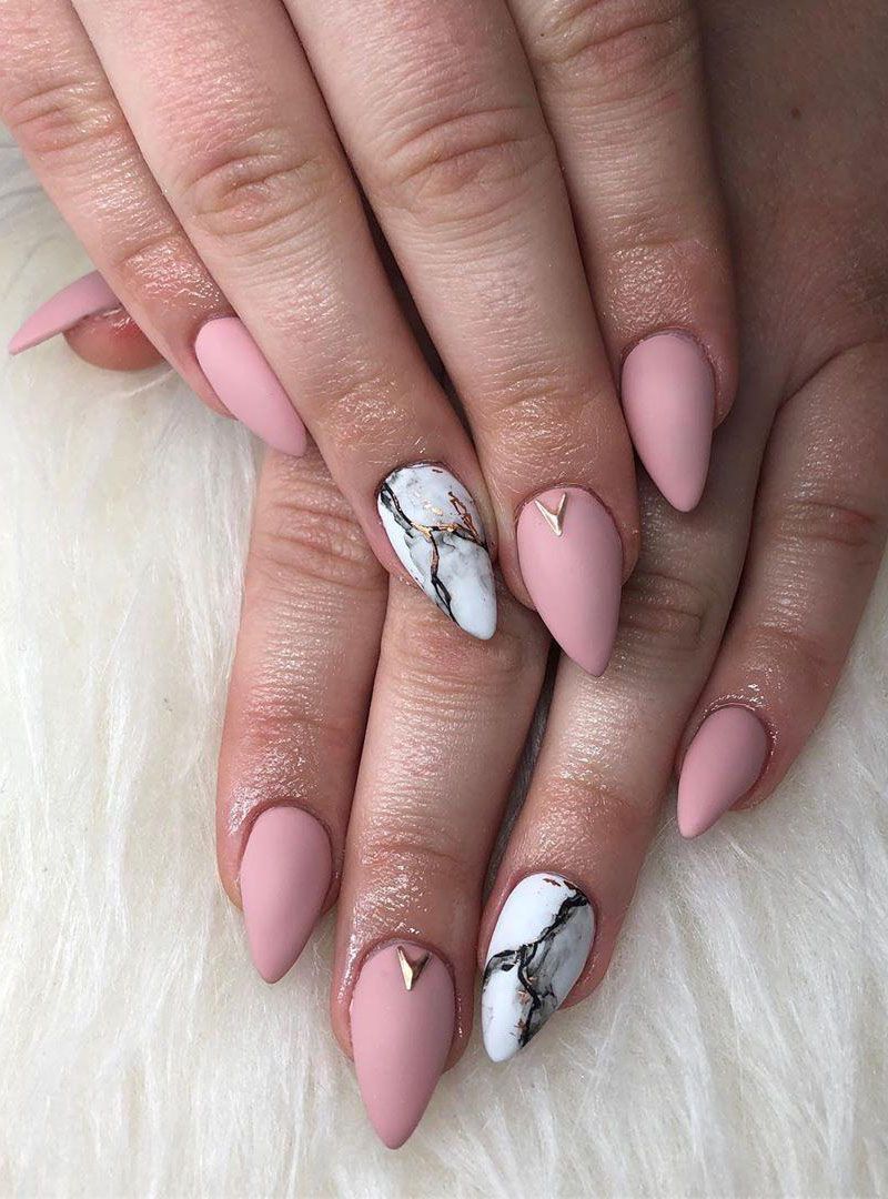 50 Classic Dusty Rose Nails to Fall In Love With